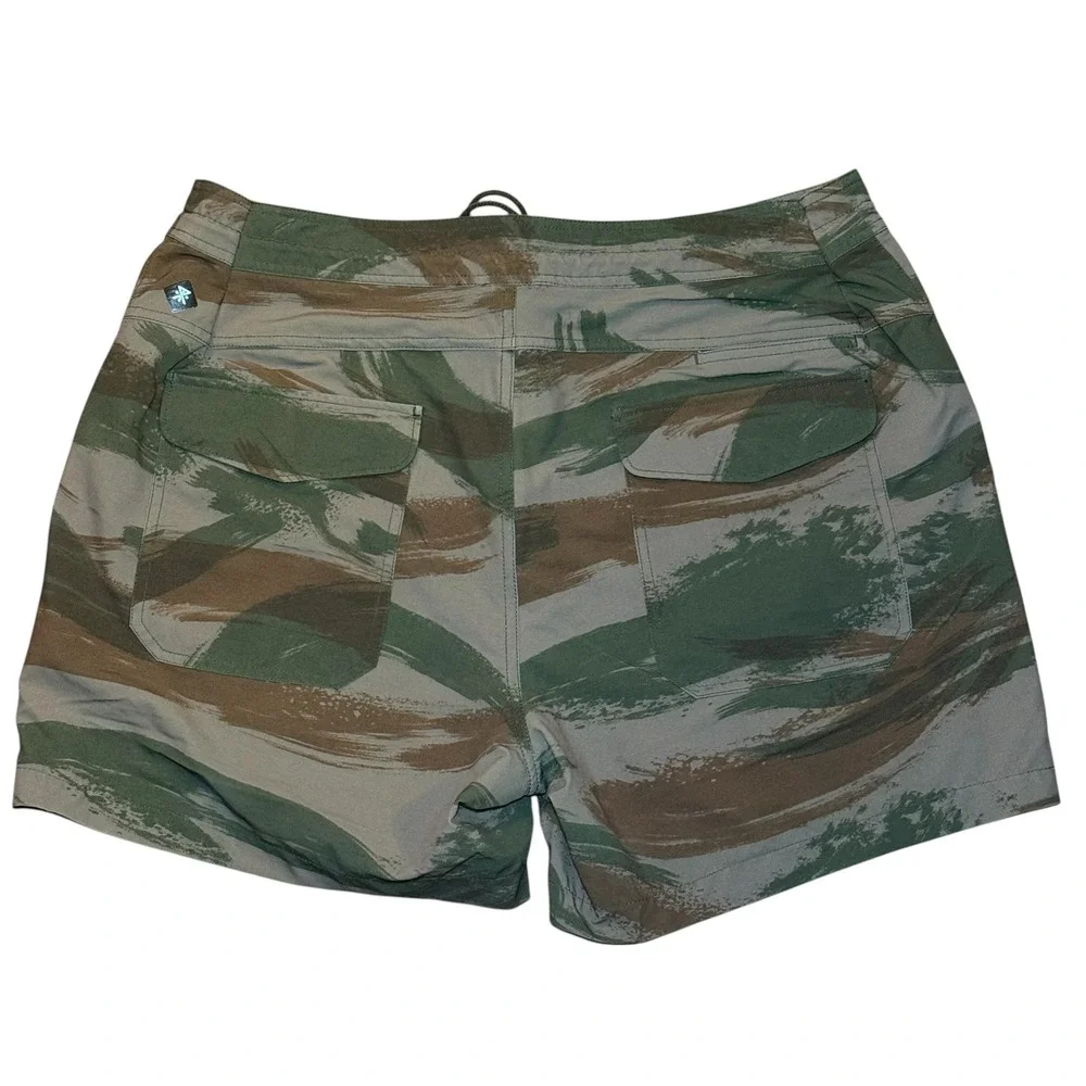 Roark Layover Trail Shorts Mens 38 Camo Hybrid Stretch Zip Pocket Hiking Outdoor